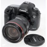 Canon EOS 5d Mark III DSLR camera with fitted EF 24-105 1:4 zoom lens. Comes with battery and