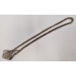 Silver Albert chain/Fob