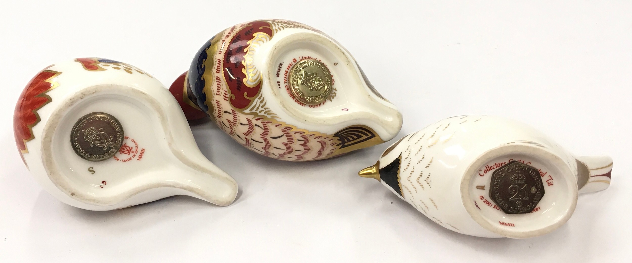 Royal crown Derby collection of bird paperweights (3). - Image 4 of 4