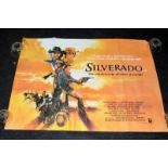 Original movie poster: Silverado - western movie released in 1986. 100cms x77cms