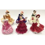 Collection of Royal Doulton ladies from the "Pretty Ladies" range (6).