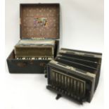 Two vintage accordions one in original case.