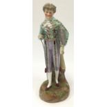 French 19c porcelain figure of a gallant.