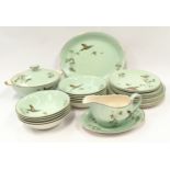 Alfred Meakin "Celadon Green" part dinner service.