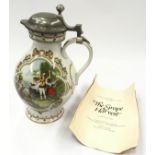 Classic wine jug signed by the artist Rupert Schneieder with 1st issue paperwork.