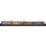 Large Daily Mail enamel sign 161x13cm.