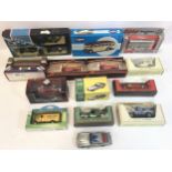 Box of mixed boxed die cast vehicles. To include - Corgi - Dinky - Matchbox etc. boxed items are