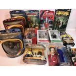 Box of 14 action figures to include - Transformers - Primeval - Lord Of The Rings - Suicide