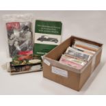 Box of mixed ephemera to include motor car and theatre magazines.