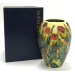 Moorcroft Emma Bossons Springtime vase 1998. Tubeliner Marie Penkethman. Paintress Marg Hill. 7"