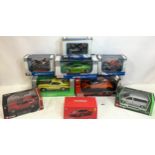 9 various boxed vechicles found here in Ex conditions. We find Ferrari - Lamborghini - Mercedes -