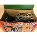 Original Action Man toy Box found here with contents to include the following, - Motorbikes -