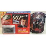 James Bond No.1 Diecast Model plus sealed Tomb Raider motorcycle gear. The James Bond Car Collection