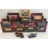 Matchbox Models of Yesteryear x 10 boxed die cast vehicles along with 4 others.