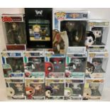 Box of Funko items all boxed and appear in Ex conditions. There are 12 Funko Pops and Westworld