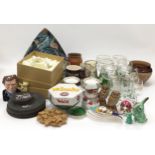 Very large mixed lot of ceramics, pottery and glassware to include Wade Whimsies, Doulton Lambeth,