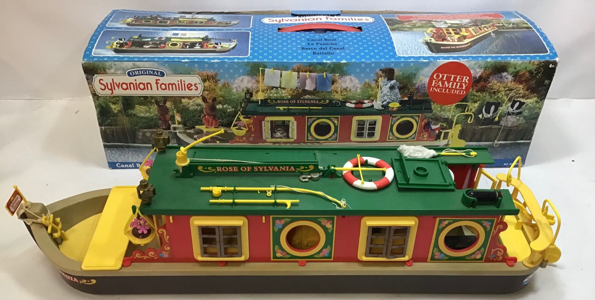 Sylvanian Families Canal Boat found here boxed and in VG+ condition with a set of otter family - Image 3 of 7