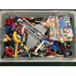 Great big box of various Lego pieces which come also with books from boxed sets of Lego. (Bits not