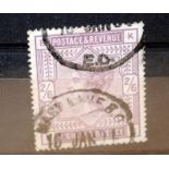 Stamps: 1883-84 2/6 Lilac, good used