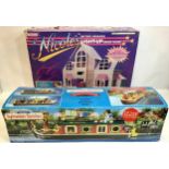 Sylvanian Families Canal Boat found here boxed and in VG+ condition with a set of otter family