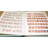 Stamps: Stockbook containing 457 Penny Reds c/w good Victorian and George V stamps