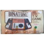 Vintage TV Binatone game console system found here in box.