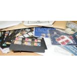 Stamps: box of GB mint 60's, 70's and 80's definitives, commemoratives and high values