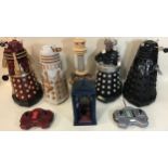 Dr Who TV related items to include Tardis and internal tardis control replica plus a Davros and 3