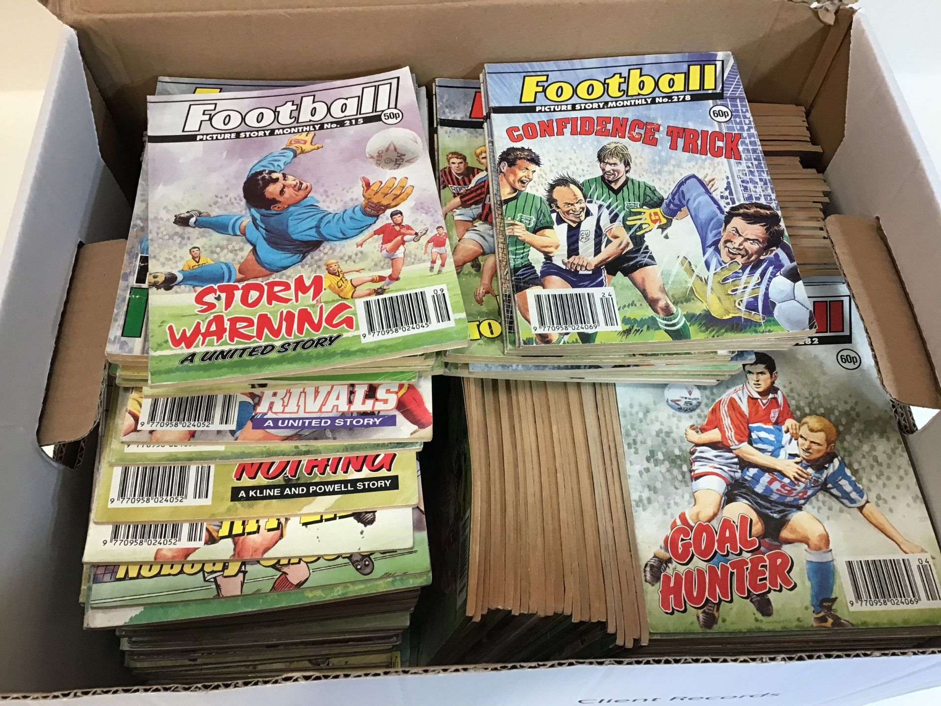 Collection of Football picture story monthly comics appearing mainly in Excellent conditions.