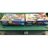 Set of Tomi racing car set along with 2 boxed used Micro Machines - Orion J-22 submarine base and