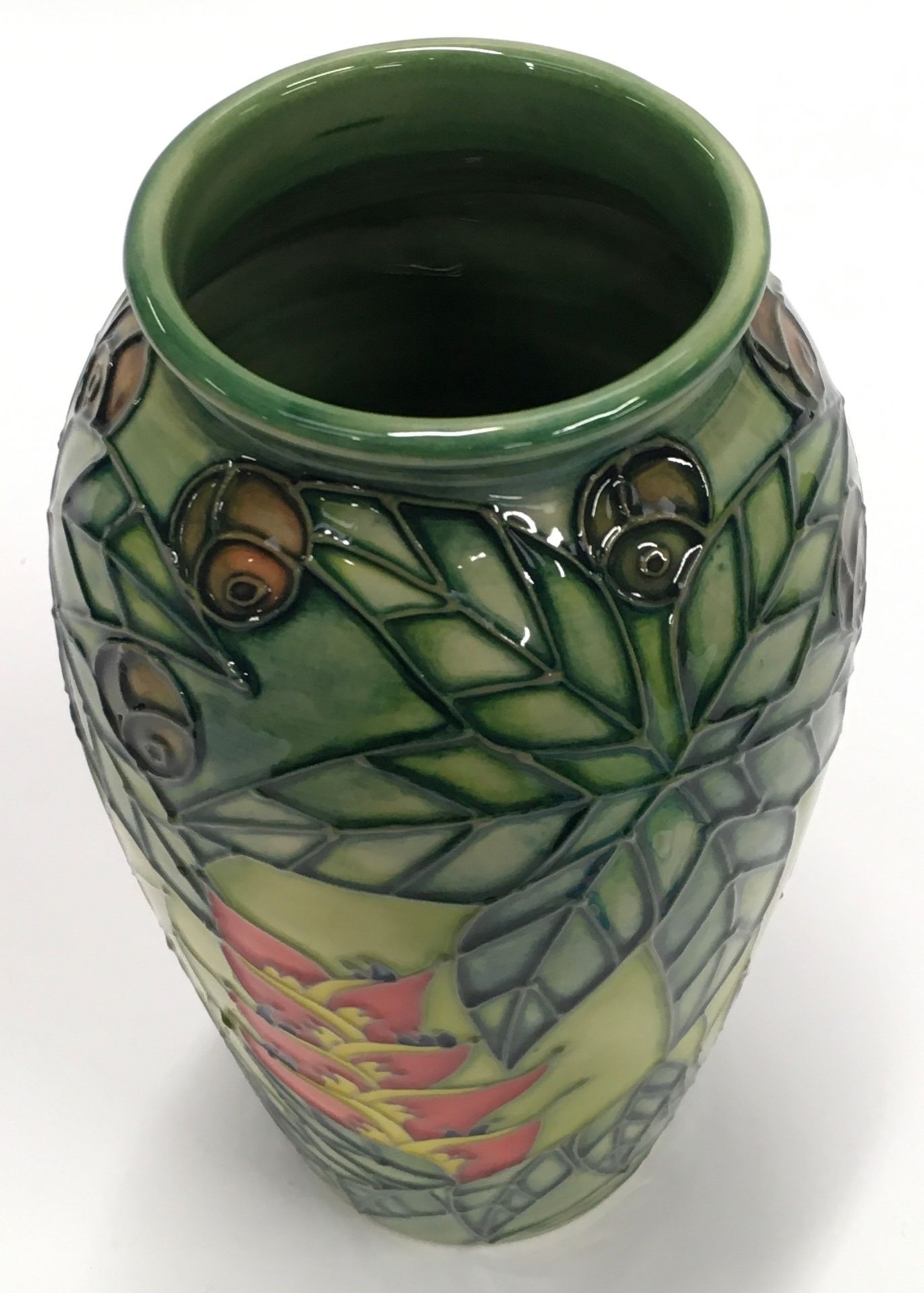 Moorcroft Sally Tuffin Rain Forest vase 1994. Limited edition 41/100. Tubeliner Gillian Leese. - Image 3 of 4