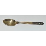 Georg Jensen hallmarked silver spoon.