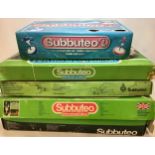 Various boxes of Subbuteo football games x 4 boxes. contents not checked.