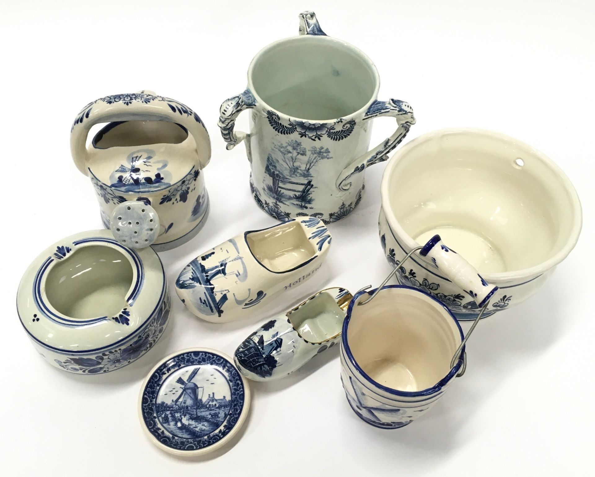 Collection of blue and white Delft pottery. - Image 2 of 3