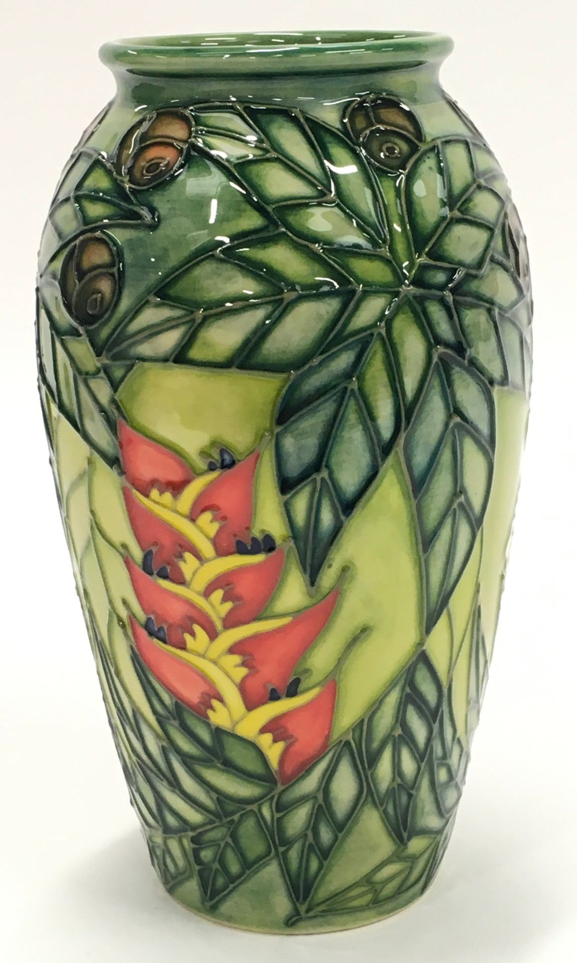 Moorcroft Sally Tuffin Rain Forest vase 1994. Limited edition 41/100. Tubeliner Gillian Leese. - Image 2 of 4