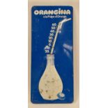 Vintage French Orangina tin plate advertising sign 62x27cm.