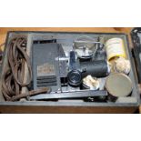 Antique SVE (Society for Visual education) Picturol Projector Model Q. In original case with film