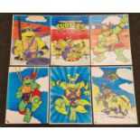 Teenage Mutant Hero Turtles set of promotional posters on board by Mirage Studios 1990. Each
