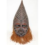 Grotesque African tribal mask