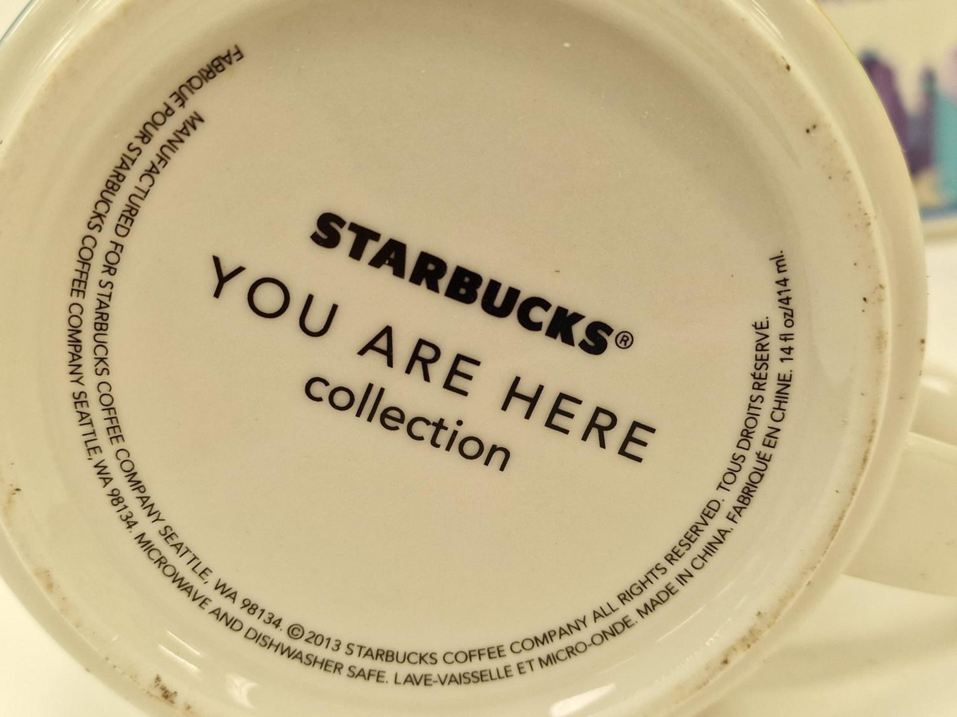 Starbucks "You Are Here" collection of U.S. and other porcelain mugs to include Amsterdam, Madrid, - Image 4 of 4