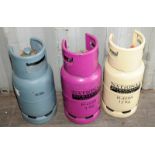 3 x large canisters of refrigerant, 9kg, 11kg and 12kg