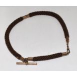 Victorian Momento Mori braided halo Albert chain.