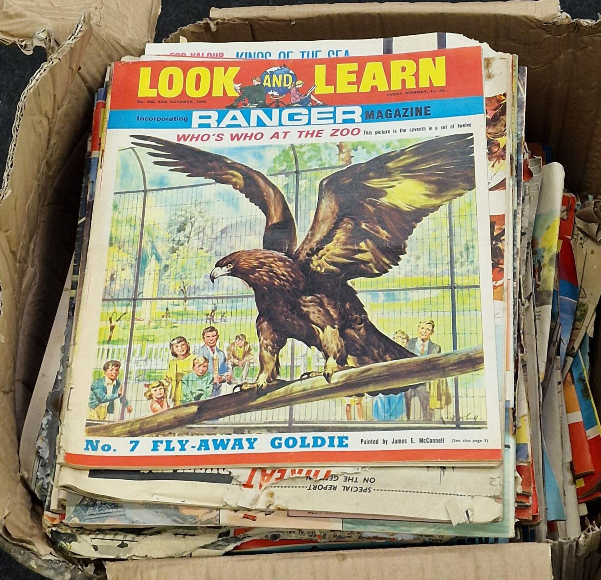 Large collection of "Look and Learn" magazines dating from the 60s