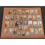 Collection of vintage military photographs mounted to a board 94x79cm.