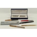 Collection of writing pens to include Parker and Waterman (7).