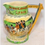 Crown Derby Fieldings musical ceramic jug "Widdicombe Fair".
