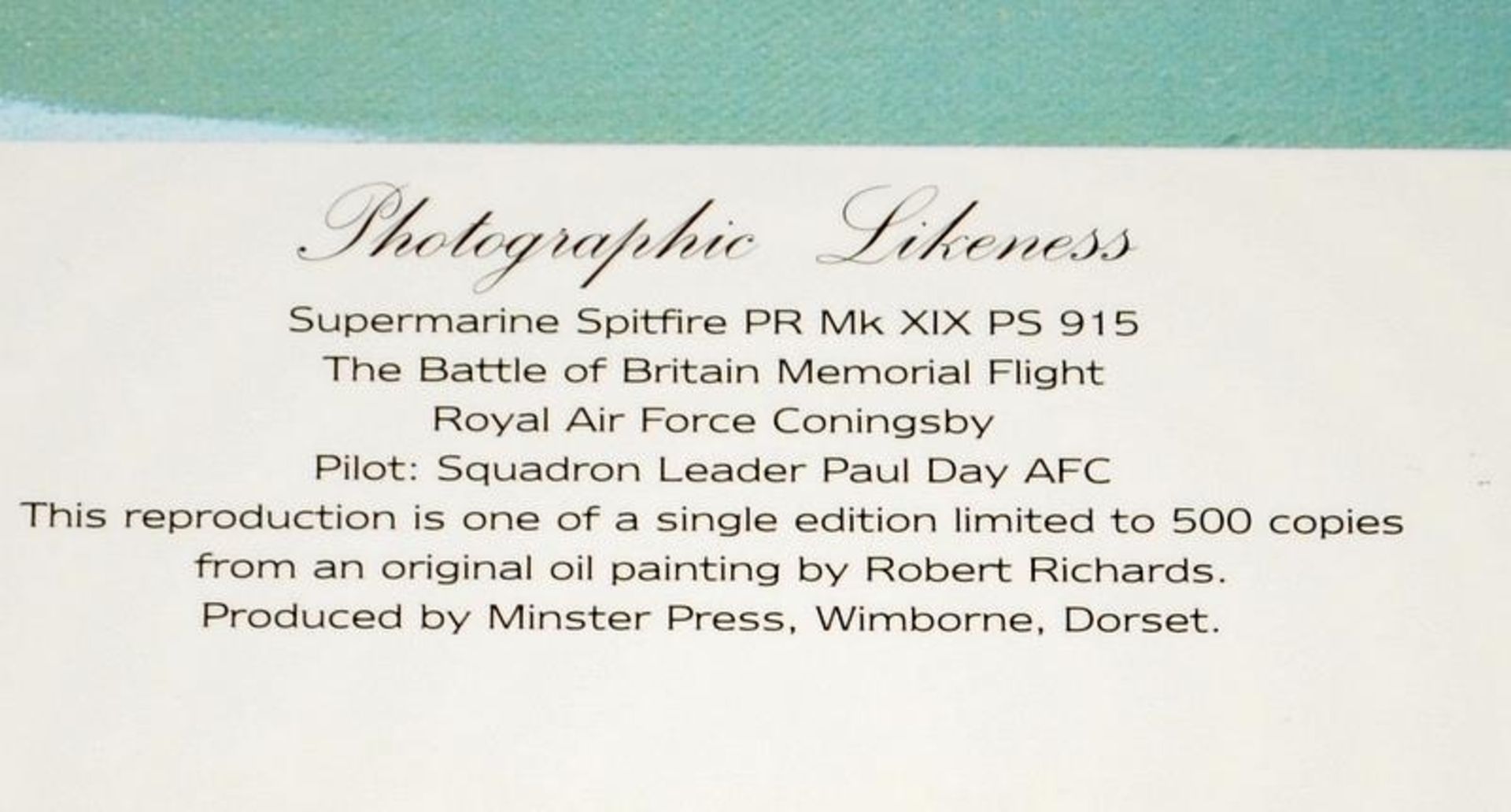 Very large quantity of signed and numbered prints 'Photographic Likeness' featuring Supermarine - Image 3 of 6