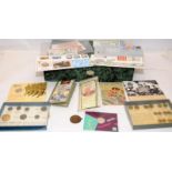 A collection of GB coins and banknotes to include 10/- notes and collectible £1 and £2 coins in
