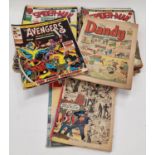 Large quantity of vintage comics to include mostly Marvel Spider Man examples.