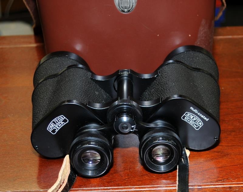 Carl Zeiss Jena Jenoptem 10x50W binoculars in original case